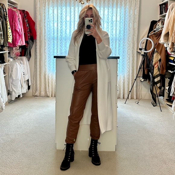 Commando Faux Leather Joggers - Picture 1 of 10